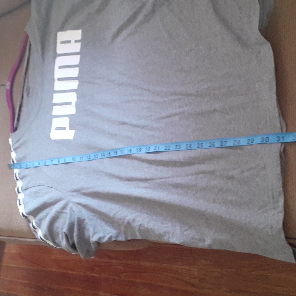 Puma Charcoal Tee with White Logo - Picture 4 of 6